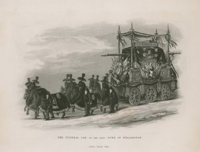 Le char funéraire du feu Duc de Wellington - English School