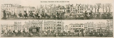 Le cortège funèbre du défunt duc d