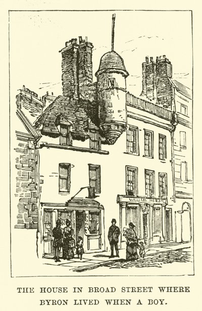 La maison de Broad Street où Byron a vécu enfant - English School