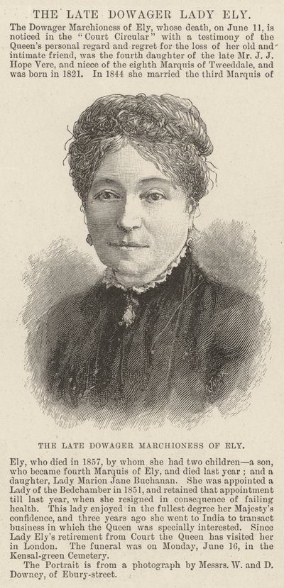La défunte marquise douairière d