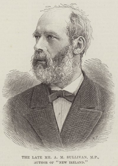 Feu M. A. M. Sullivan, MP, auteur de "New Ireland" - English School