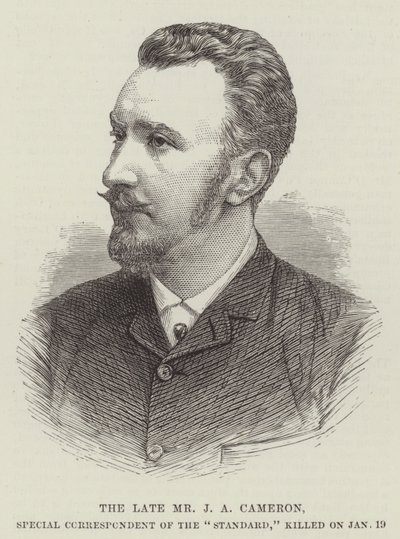Feu M. J A Cameron, correspondant spécial du "Standard", tué le 19 janvier (gravure) - English School
