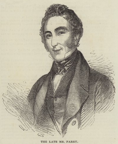 Le défunt M. Parry (gravure) - English School