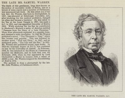Feu M. Samuel Warren, QC - English School