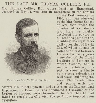 Feu M. Thomas Collier, RI (gravure) - English School
