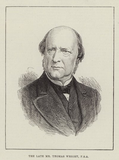 Feu M. Thomas Wright, FSA (gravure) - English School