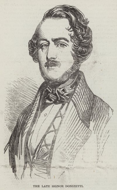 Feu Signor Donizetti (gravure) - English School