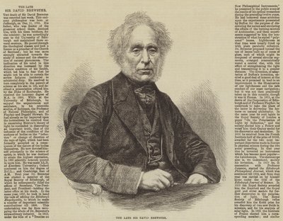 Feu Sir David Brewster (gravure) - English School