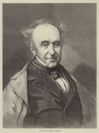 Feu Sir Roderick Murchison (gravure) - English School