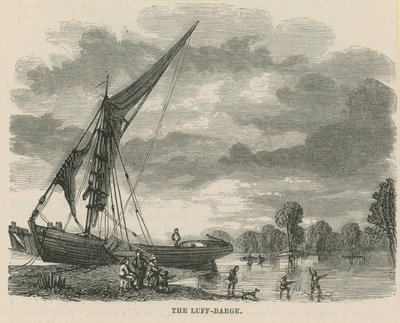 La barge luff sur la Tamise - English School