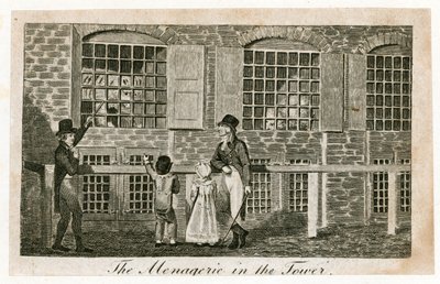 La ménagerie de la Tour de Londres vers 1820 - English School
