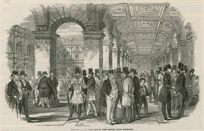La promenade des marchands (angle sud-ouest), Royal Exchange - English School