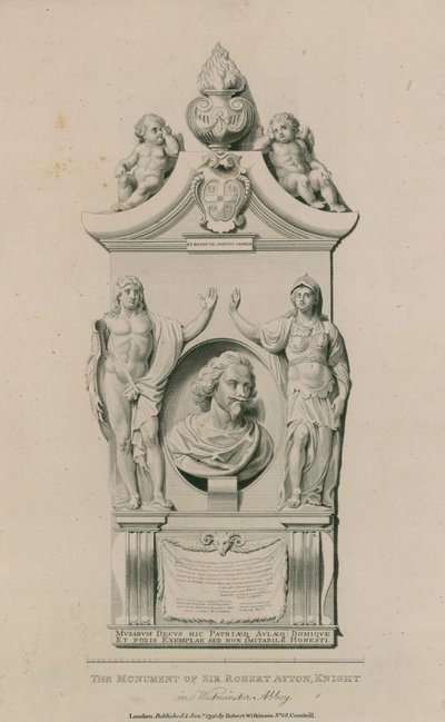 Le monument de Sir Robert Ayton - English School