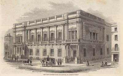 La nouvelle Conservative Club House, St Jamess Street, Londres - English School