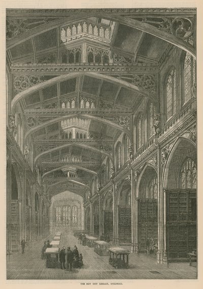 La nouvelle bibliothèque municipale, Guildhall, Londres - English School