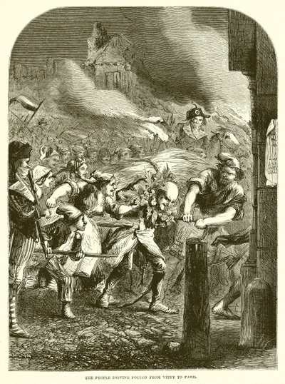 Le peuple conduisant Foulon de Vitry à Paris - English School