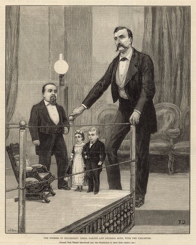 Les pygmées de Piccadilly: Lucia Zarath et General Mite avec l
