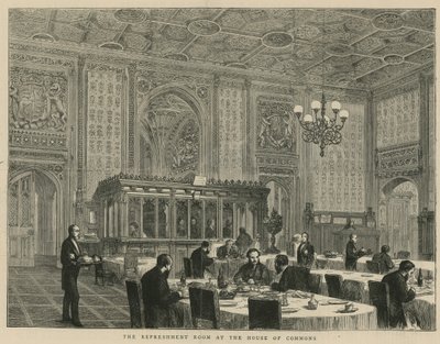 La salle de rafraîchissement à la Chambre des communes - English School