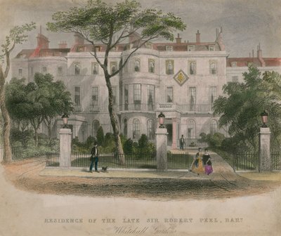 La résidence du défunt Sir Robert Peel - English School