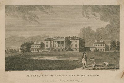 La demeure du défunt Sir Gregory Page Turner - English School