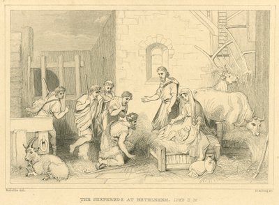 Les bergers à Bethléem, Luc II - English School
