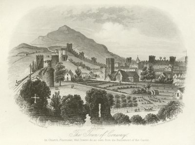 La ville de Conwy, Nord du Pays de Galles - English School