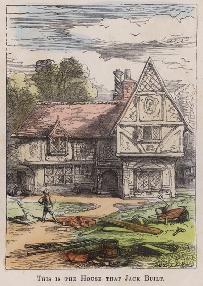 Voici la maison que Jack a construite (gravure en couleur) - English School