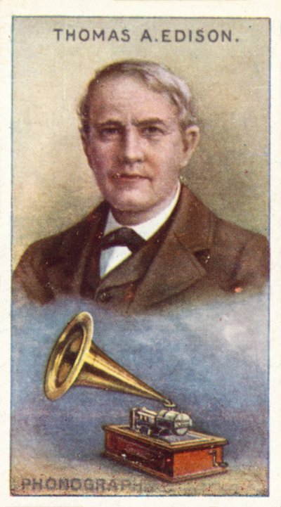 Thomas Alva Edison, Phonographe - English School