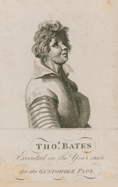 Thomas Bates, exécuté en 1606 pour le complot des poudres - English School