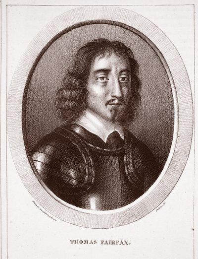 Thomas Fairfax, attribué à Delaporte, gravé par de Ducarme - English School