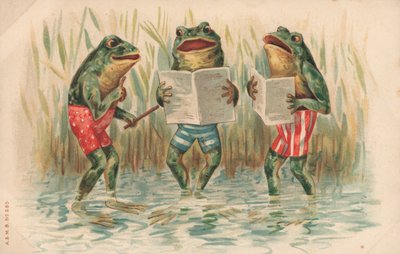 Trois grenouilles chantant - English School