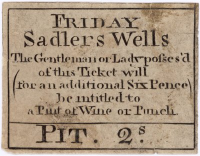 Billet pour vendredi à Sadlers Wells - English School