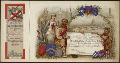 Billet pour un banquet au Guildhall - English School