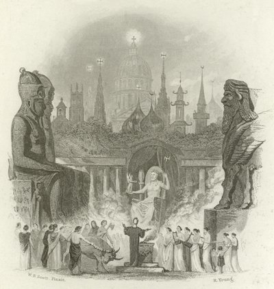 Page de titre de Les Croyances du Monde par James Gardner - English School