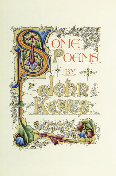 Page de titre, titre et auteur, avec grande initiale historiée et illuminée "S", 1912-1914 - English School