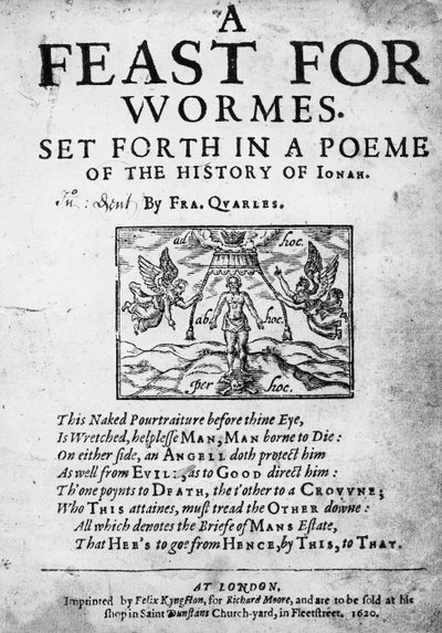 Page de titre de Un Festin pour les Vers, présenté dans un Poème de l