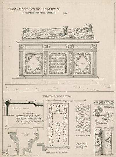 Tombe de la duchesse de Suffolk - English School