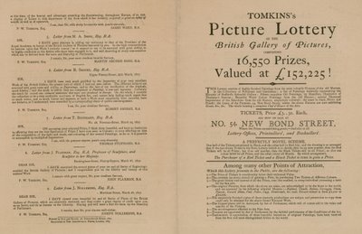 Tomkinss Picture Lottery de la British Gallery of Pictures - English School