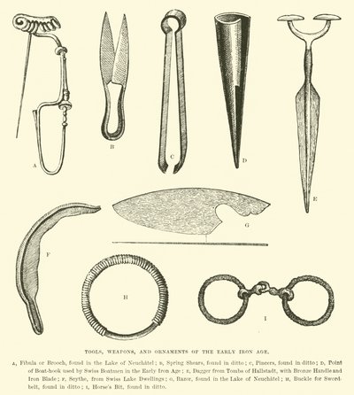 Outils, armes et ornements de l