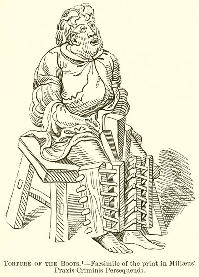 Torture des Bottes.--Fac-similé de l