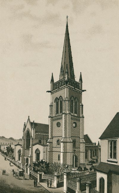 Tower Church, Ipswich (lithographie) - English School