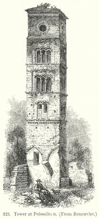 Tour de Puissalicon (gravure) - English School