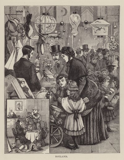Le pays des jouets (gravure) - English School