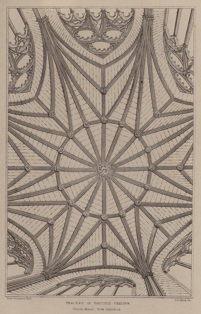 Tracé des voûtes (gravure) - English School