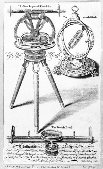 Carte de visite pour Thomas Heath, fabricant d