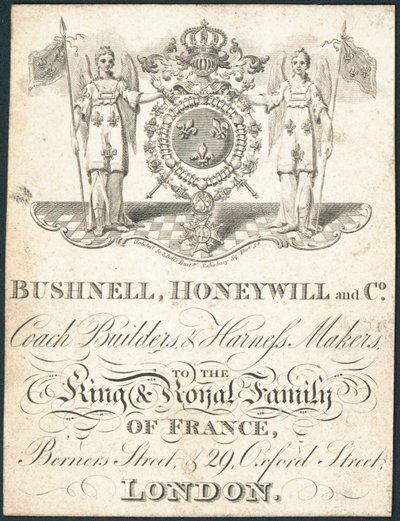 Carte de visite, Bushnell, Honeywill and Co - English School
