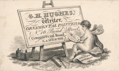 Carte de visite de G H Hughes - English School