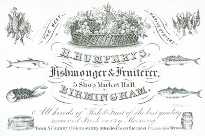Carte de visite, H Humphreys - English School