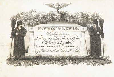 Carte de visite, Pawson & Lewis - English School