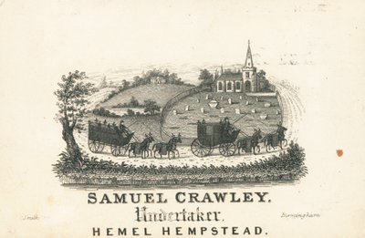 Carte de visite, Samuel Crawley - English School